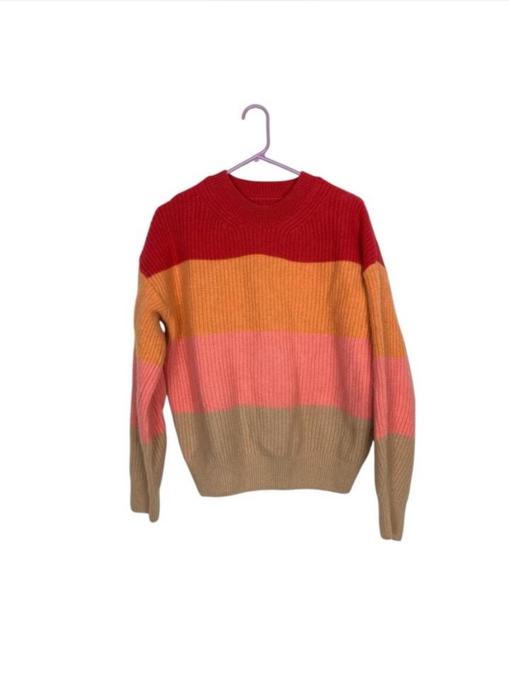Barbour Ulla color block stripe jumper sweater size 8